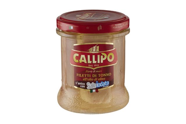 Callipo Tuna Fillets in Glass Jar with Olive Oil (170g) | Delicatezza