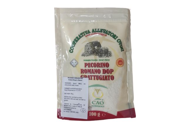 Cao Formaggi Grated Pecorino Romano Grattugiato (20x100g) | Wholesale | Delicatezza 
