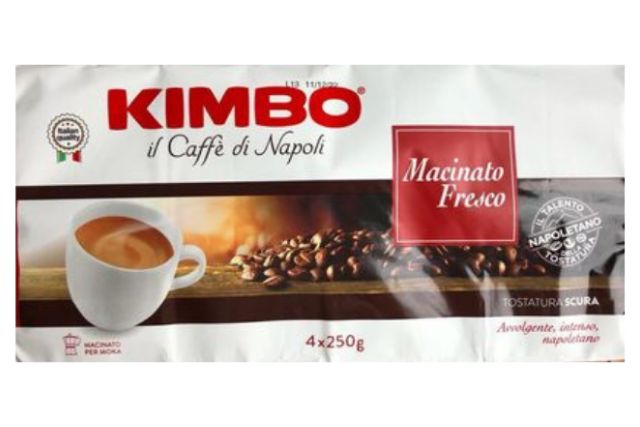 Kimbo Macinato Fresco - Ground Coffee (5x4x250g) | Special Order | Delicatezza