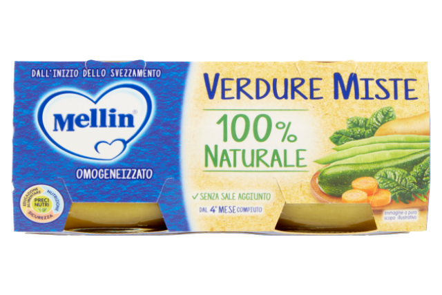 Mellin Mixed Vegetables Puree (12x2x100g) - Baby Food | Special Order | Delicatezza