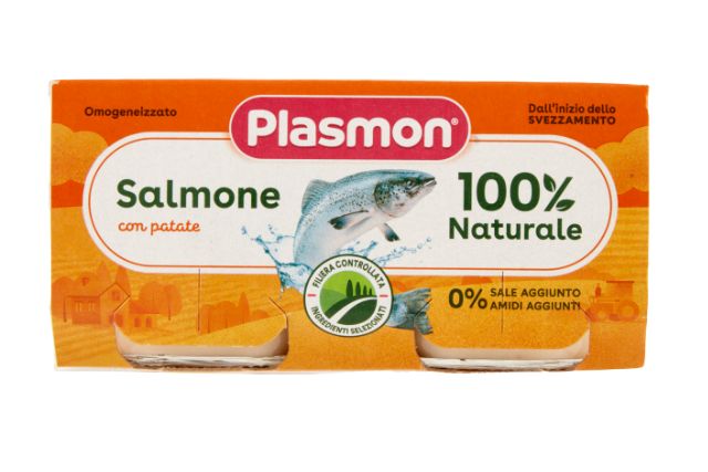 Plasmon Salmon Puree (2x80g) - Baby Food | Delicatezza