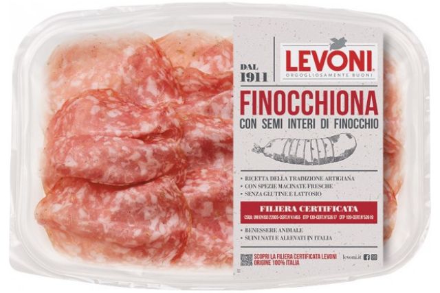 Salame Finocchiona Sliced Levoni (80g) | Wholesale | Delicatezza