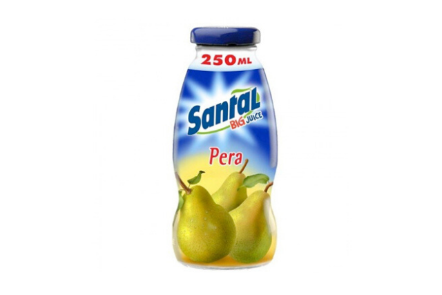 Santal Pear Juice -childs pack glass bottle 1L carton | Delicatezza | Wholesale