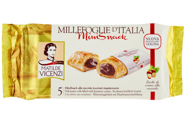 Vicenzi Millefoglie With Hazelnut Cream (125g) | Delicatezza
