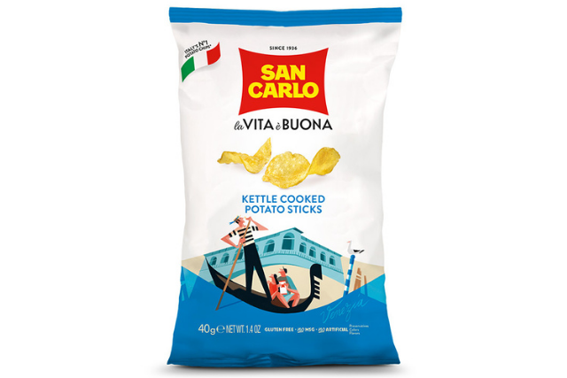 San Carlo Kettle Cooked Crisps (150g) | Delicatezza