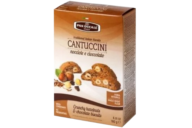Pan Ducale Chocolate & Hazelnut Cantuccini (180g) | Delicatezza