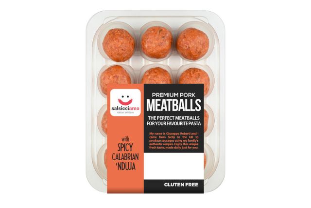 Salsicciamo Meatballs (12x25g) - with Spicy Calabrian ‘Nduja | Delicatezza