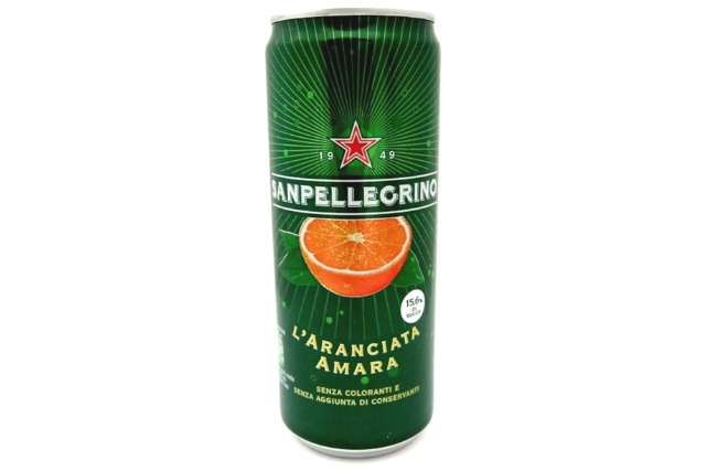 San Pellegrino Aranciata Amara Italian Original Recipe Cans (330ml) | Delicatezza