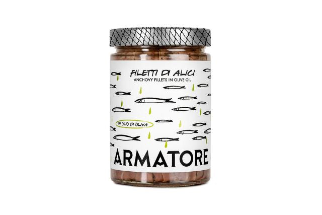 Armatore Anchovy Fillets in Olive Oil (585g) | Wholesale | PDP | Delicatezza