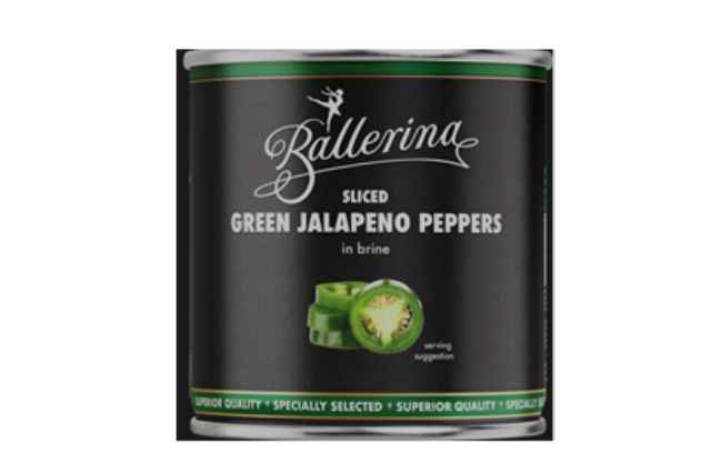 Ballerina Sliced Green Jalapeno Peppers (3kg) | Wholesale