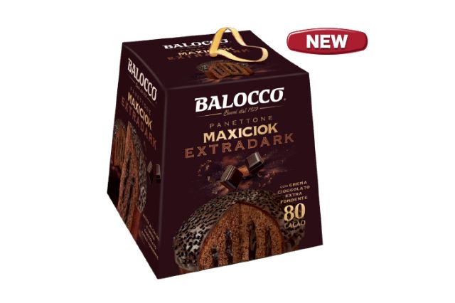 Balocco Extra Dark Maxiciok Dark Chocolate Cream Panettone (800g) | PDP | Delicatezza
