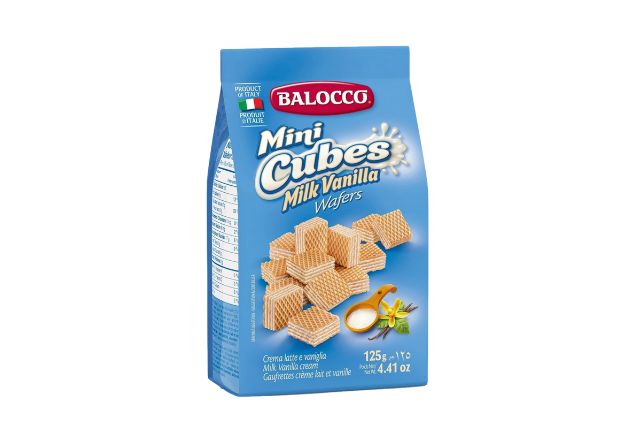 Balocco Mini Wafers Cubes Milk (24x125g) | Wholesale | Delicatezza 