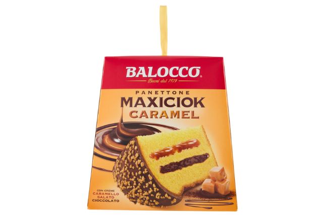 Balocco Panettone Maxiciok Caramel (12x800g) | Special Order | Delicatezza