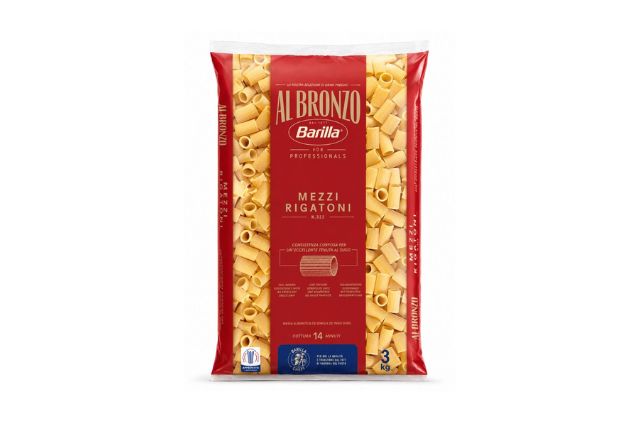 Barilla Al Bronzo Mezzi Rigatoni (3x3Kg) | Wholesale | PDP | Delicatezza