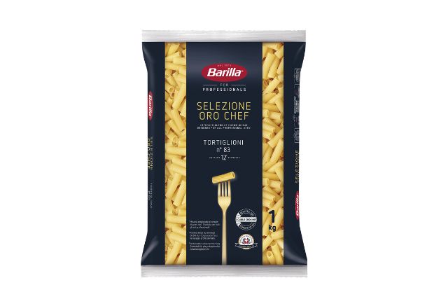 Barilla Tortiglioni No.83 Oro Chef (10x1kg) | Wholesale | Delicatezza