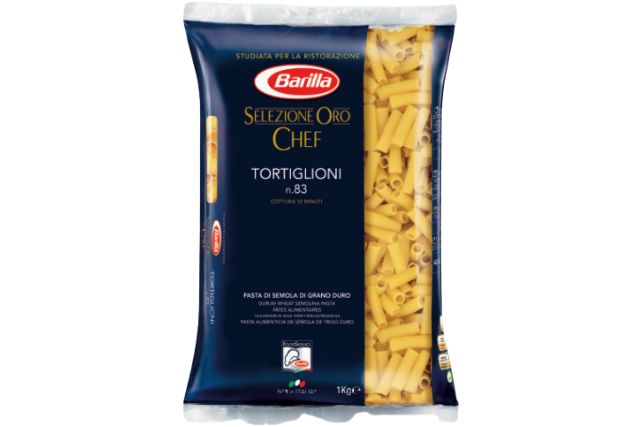 Barilla Tortiglioni No.83 Oro Chef (9x1Kg) | Wholesale | Delicatezza
