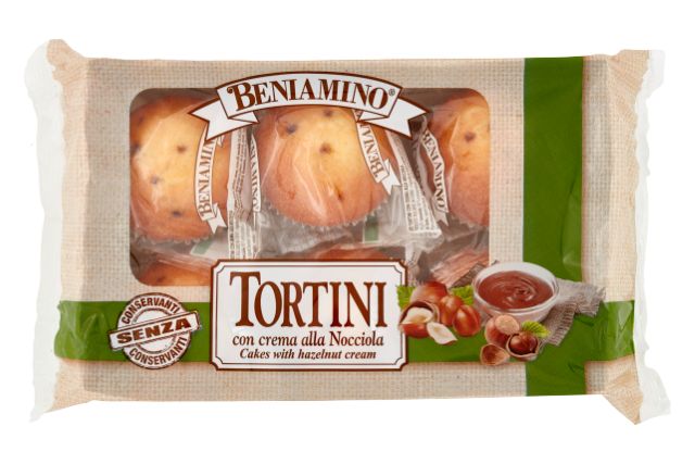Beniamino Tortini Cakes Filled with Hazelnut (14x250g) | Special Order | Delicatezza