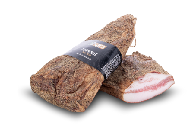 Geca Black Pepper Guanciale (avg. 550g) | Delicatezza