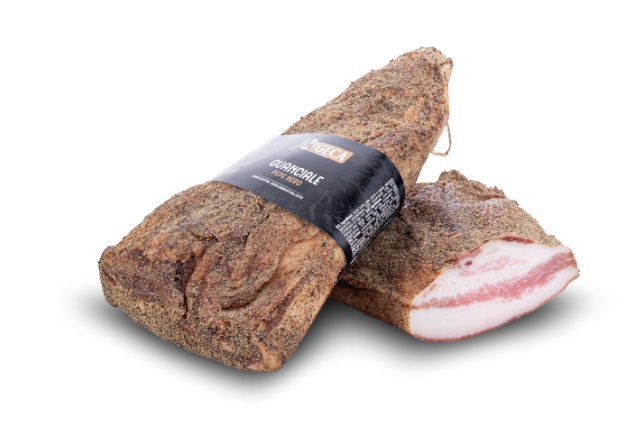 Geca Guanciale di Maiale Stagionato - Dry Cured Pork Jowl (Avg. 500g) | Wholesale | PDP | Delicatezza