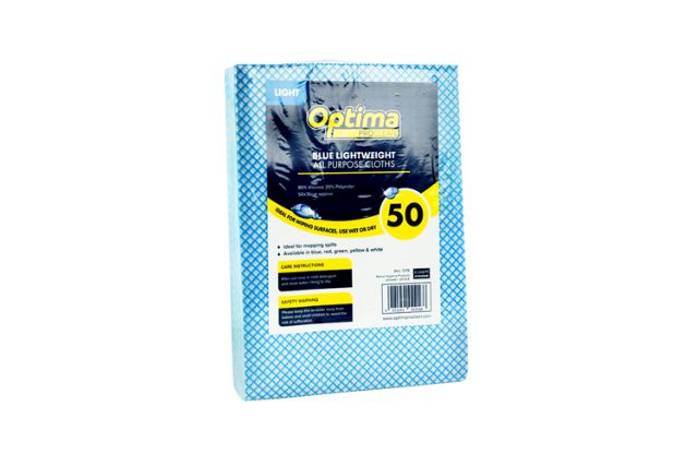 Blue All-Purpose J-Cloth (Pack of 50) | Wholesale | PDP | Delicatezza