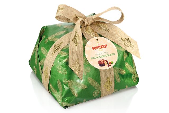 Bonifanti Fig & Chocolate Panettone – Retro Kraft Wrapped (750g) | Wholesale | Delicatezza