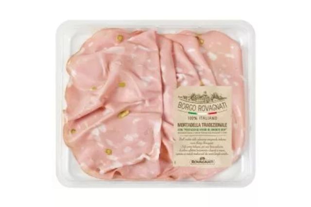 Borgo Rovagnati Sliced Mortadella Con Pistacchio Di Bronte DOP (110g) | Delicatezza