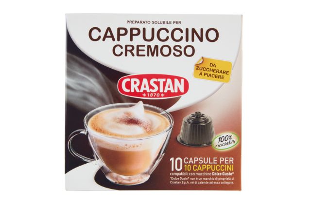 Crastan Cappuccino Dolce Gusto Compatible (10 Capsules)  | Delicatezza