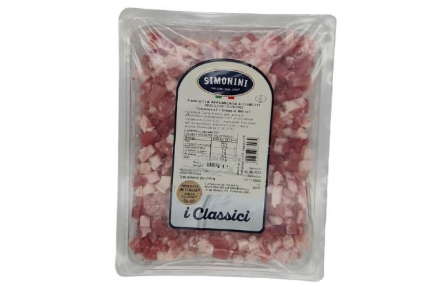 Simonini Cubed Smoked Pancetta (500g) | Wholesale | Delicatezza