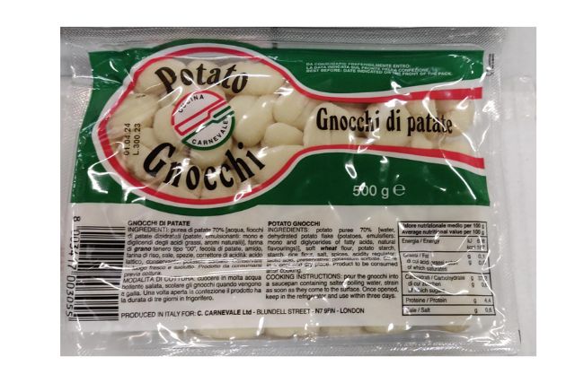 Cucina Carnevale Potato Gnocchi (12x500g) | Wholesale | Delicatezza