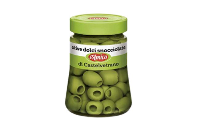 D Amico Sweet Pitted Olives – Dolci Snocciolate di Castelvetrano (8x290g)  | Wholesale | PDP | Delicatezza