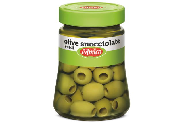 D'Amico Green Olives Pitted (290g) | Delicatezza