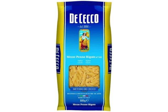 De Cecco Mezze Penne Rigate No.141 (24x500g) | Wholesale | Delicatezza