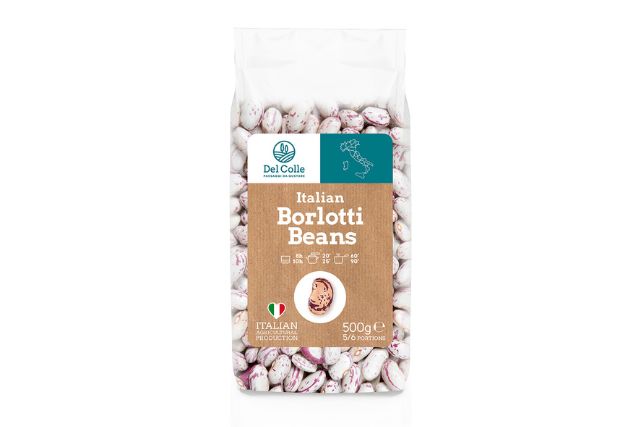 Del Colle Borlotti Beans Dry (500g) | Wholesale | PDP | Delicatezza