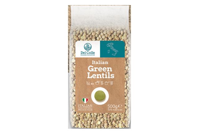 Del Colle Green Lentils Dry (500g) | Wholesale | PDP | Delicatezza