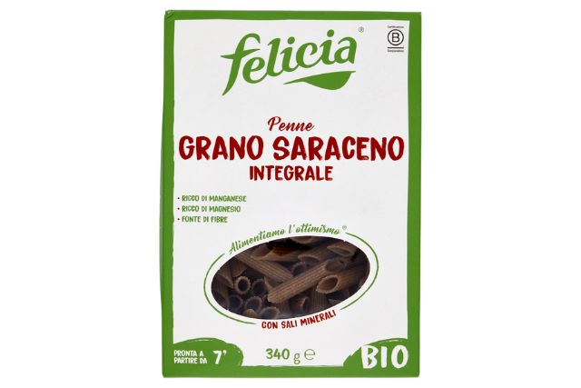 Felicia Organic Whole Buckwheat Penne (340g) | Delicatezza