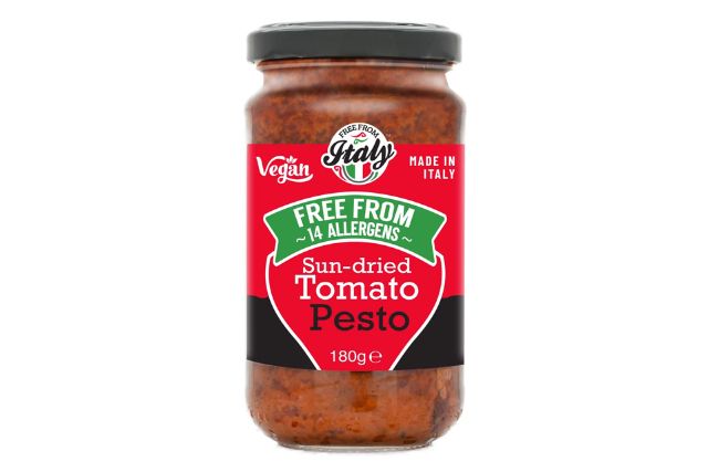 Free From Italy Sun-Dried Tomato Pesto (180g) | Delicatezza