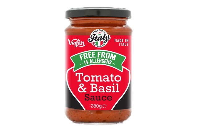 Free From Italy Tomato & Basil Pasta Sauce (280g) | Delicatezza