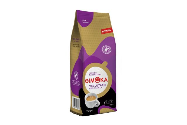 Gimoka Vellutato 100% Arabica Ground Coffee (250g) | Delicatezza