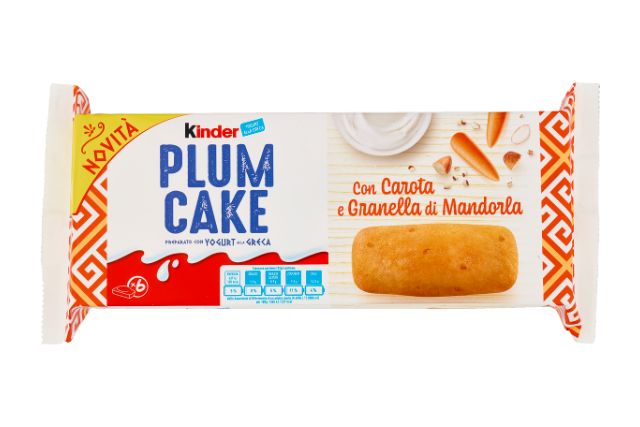 Ferrero Kinder Carrots and Almonds Plumcake (192g) | Delicatezza