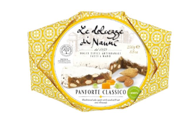 Le Dolcezze di Nanni 100% Vegan Classic Panforte (250g) | Wholesale | PDP | Delicatezza