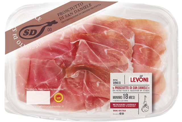 Levoni Prosciutto San Daniele Sliced DOP (70g) | Wholesale | Delicatezza