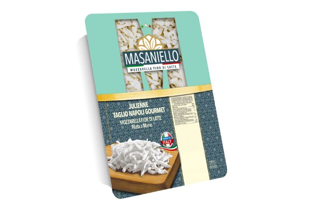 Masaniello Fiordilatte Mozzarella Julienne Taglio Napoli (2.5Kg) | Wholesale | PDP | Delicatezza