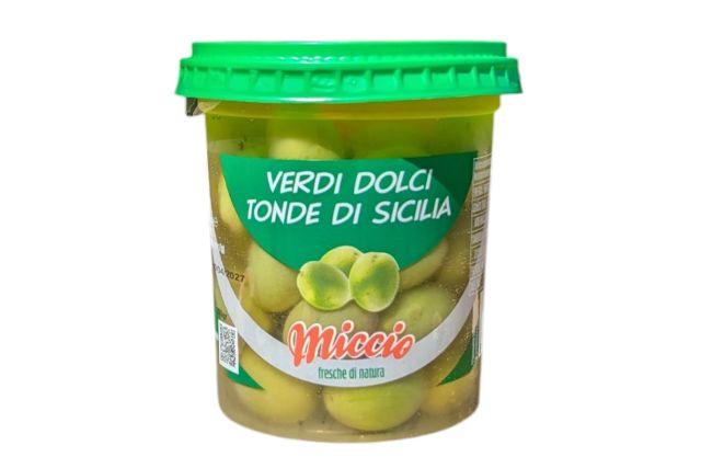 Miccio Round Sweet Green Olives from Sicily (200g) | PDP | Delicatezza