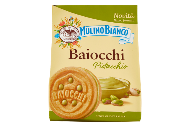 Mulino Bianco Baiocchi Pistachio (10x240g)  Special Order  Delicatezza