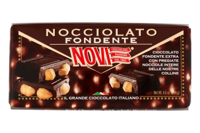 Novi Dark Chocolate with Hazelnuts (130g) | Delicatezza
