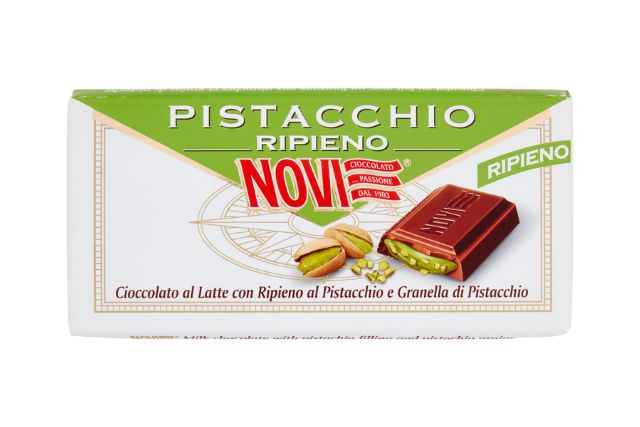 Novi Milk Chocolate Filled With Pistachios (20x105g) | Special Order | Delicatezza