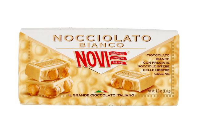 Novi White Chocolate with Hazelnuts (16x130g) | Special Order | PDP | Delicatezza