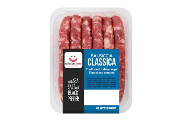 Salsicciamo Panini Sausages (14x70g) – with black pepper | Delicatezza