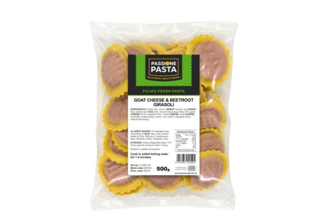 Passione Pasta Fresh Girasoli with Goat Cheese & Beetroot (500g) | Wholesale | Delicatezza