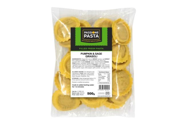 Passione Pasta Fresh Girasoli with Pumpkin & Sage (500g) | Delicatezza